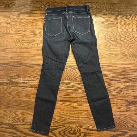 Frame Dark Denim Skinny Mid Rise - Picture 3 of 3
